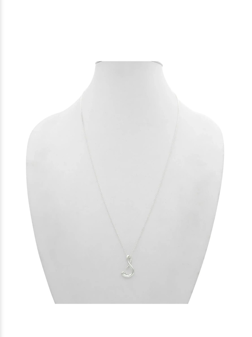 Authentic Tiffany & Co. x Elsa Peretti Large "S" Initial Retired Necklace 925 - Picture 5 of 11